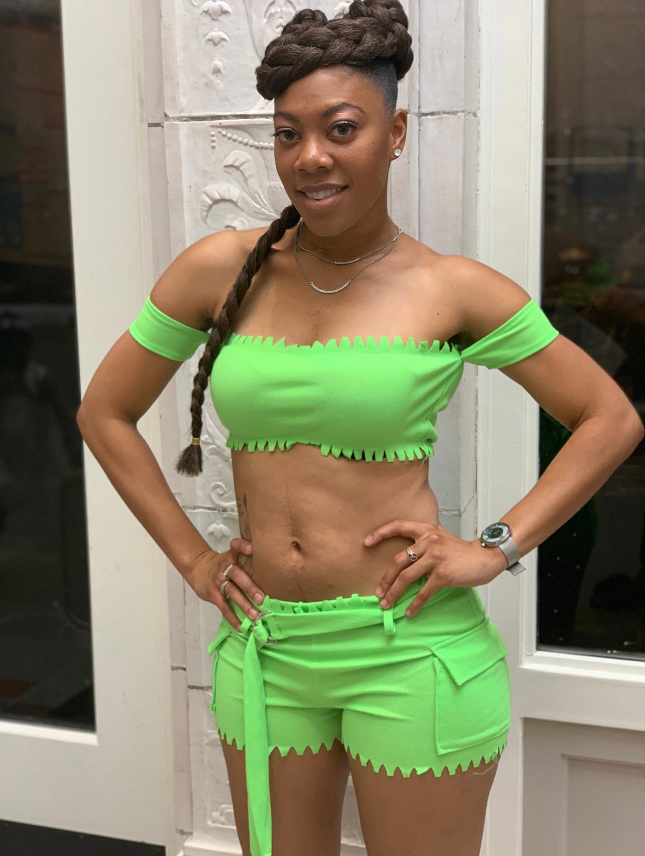 Lime Green Two-piece