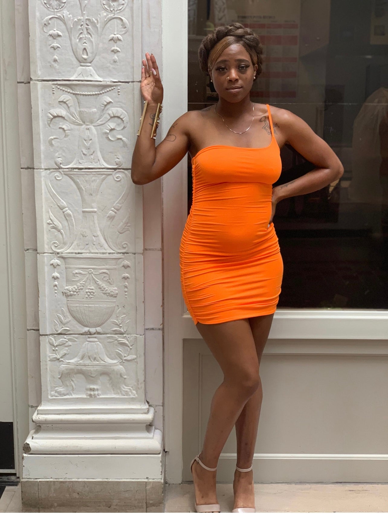 Tangerine Mini Dress