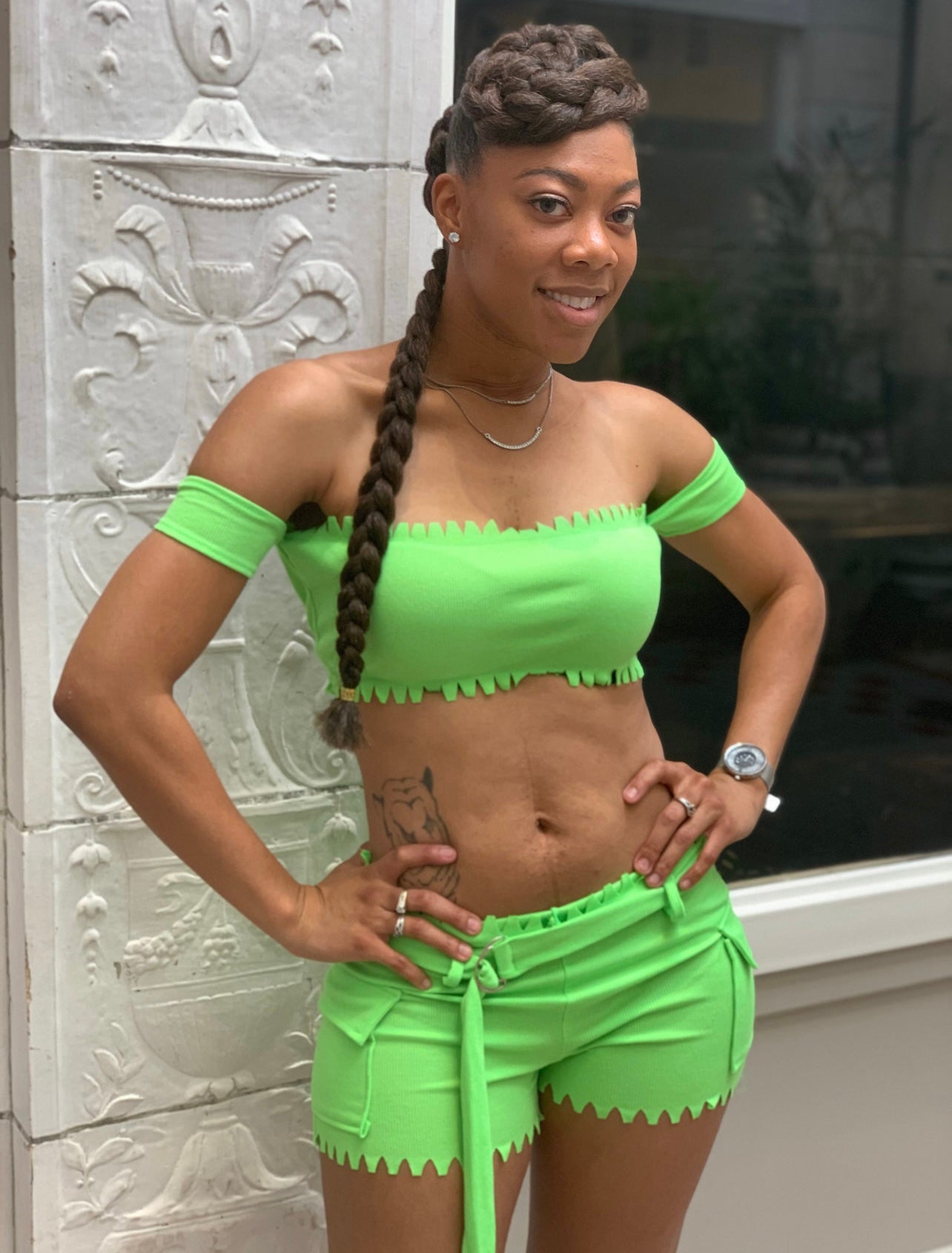 Lime Green Two-piece